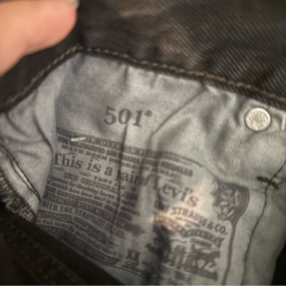 levis 501 womens black denim shorts - Picture 6 of 7